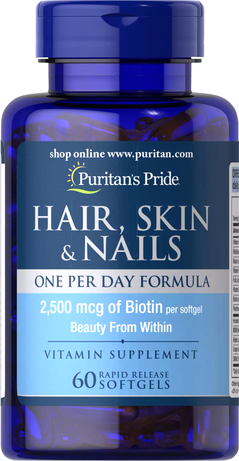 

Витамины Puritan's Pride Hair, Skin & Nails One Per Day Formula 60 капс