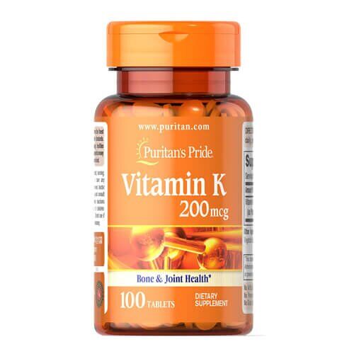 

Витамины Puritan's Pride Vitamin K 200 mcg 100 таб