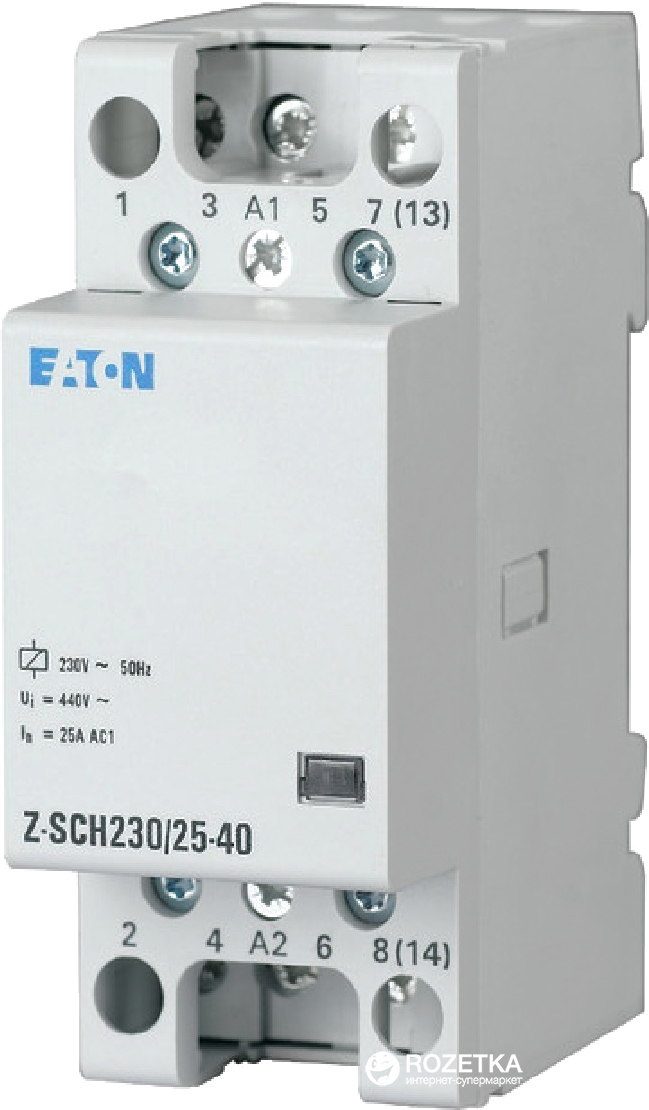 

Контактор Eaton Z-SCH230/25-40 4Р 25А 4 Н/Р 400В