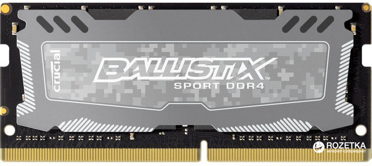Оперативная память Crucial SODIMM DDR4-2400 8192MB PC4-19200 Ballistix ...