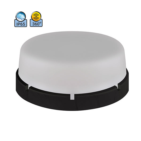 

Светильник потолочный ERKA 1065D.i-Black-B IP65 матовый/черный с микроволновым датчиком движения