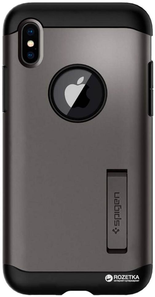 

Панель Spigen Case Slim Armor для iPhone X Gunmetal