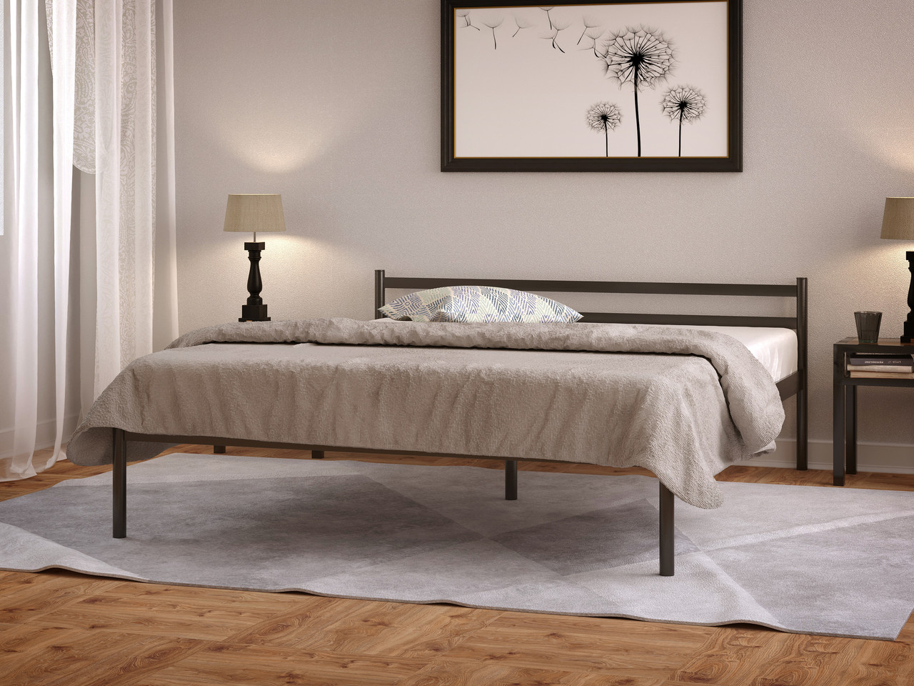 

Кровать металлическая COMFORT (КОМФОРТ) ТМ МЕТАКАМ 160х190