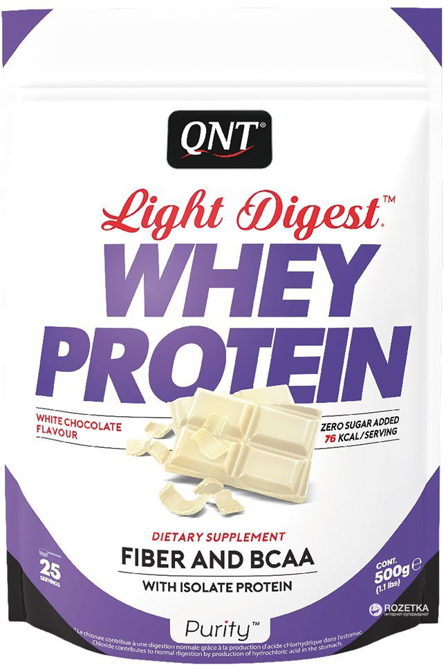 

Протеин QNT Light Digest Whey Protein 500 г Белый шоколад (5425002407827)