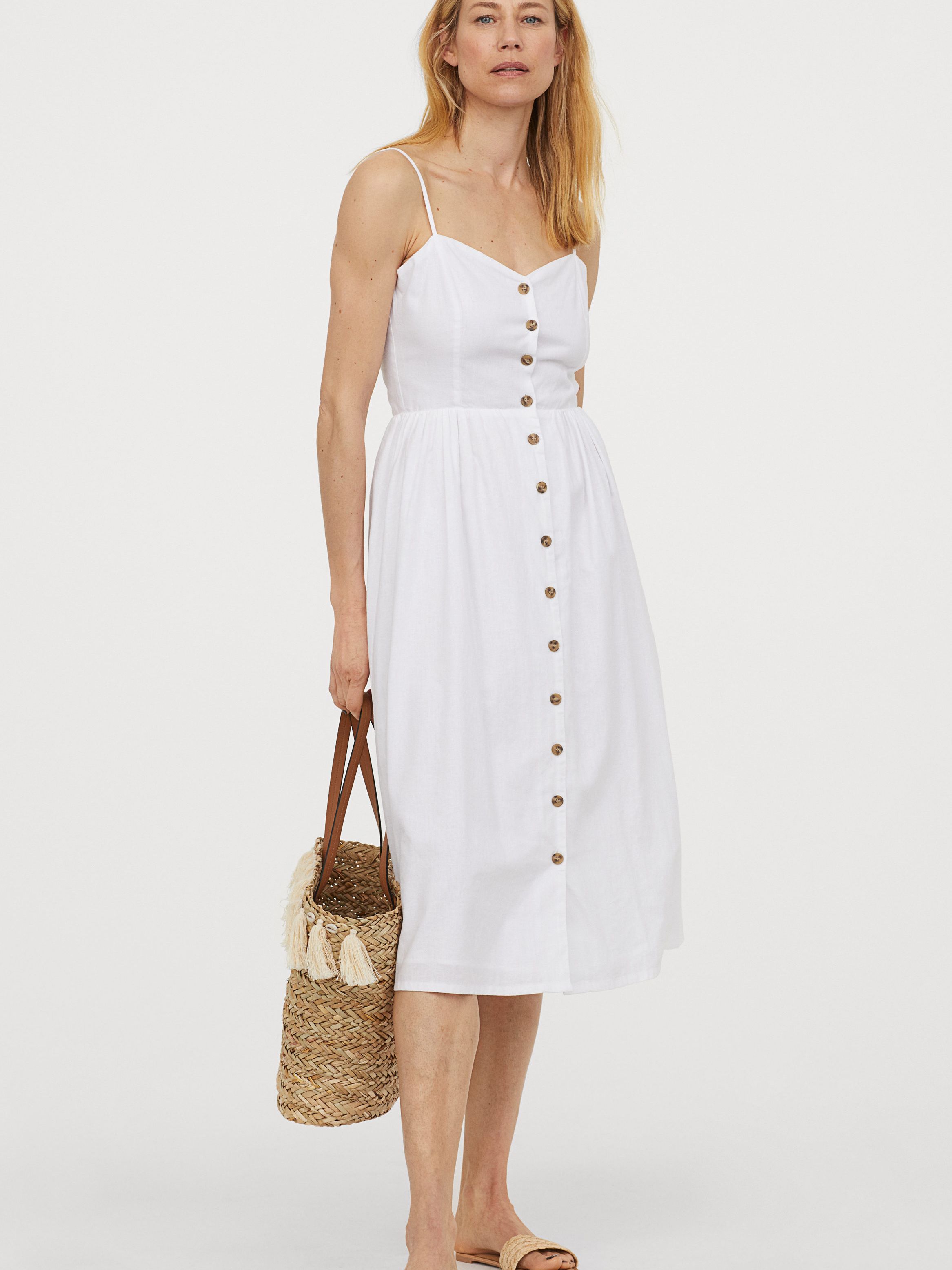 

Сарафан H&M 0821336-1  Белый, Сарафан H&M 0821336-1 34 Белый