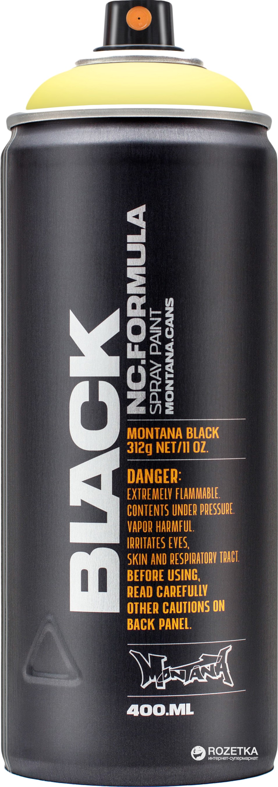 

Нитро краска-спрей Montana BLK TR1010 50% Насыщенный желтый (50% Tr. Yellow) 400 мл (4048500352201)