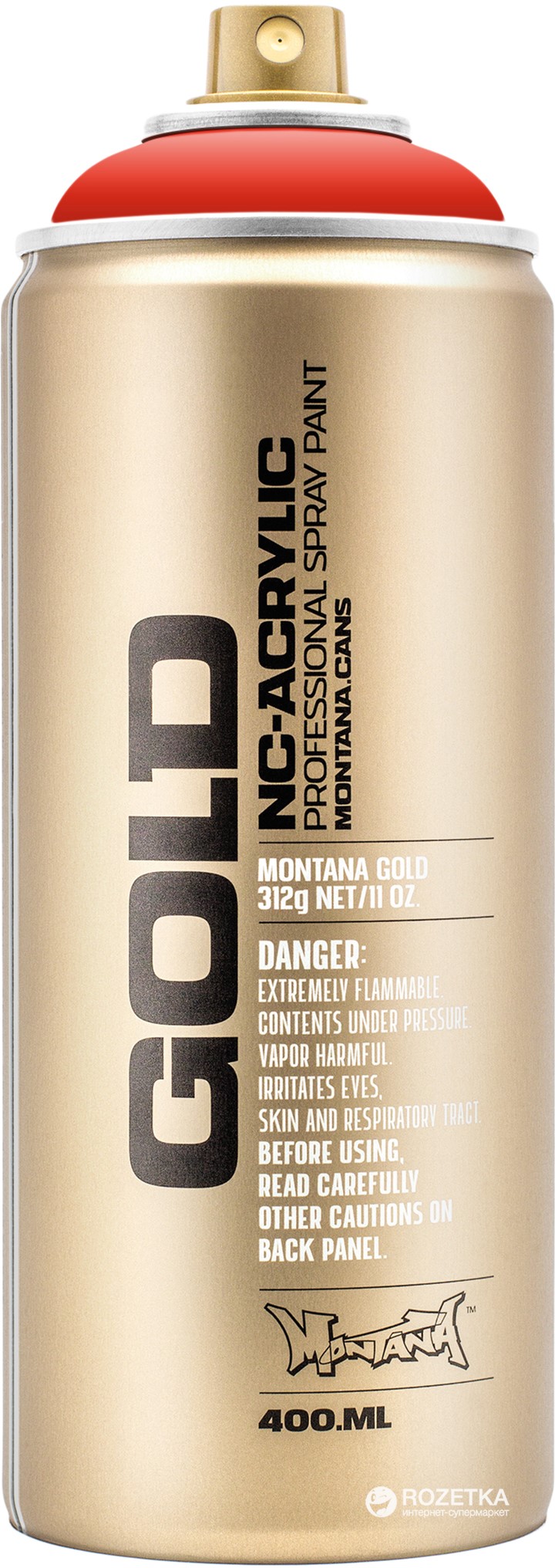 

Акриловая краска-спрей Montana Gold S2020 Темно-оранжевый шок 400 мл (Orange Dark) (4048500285639)