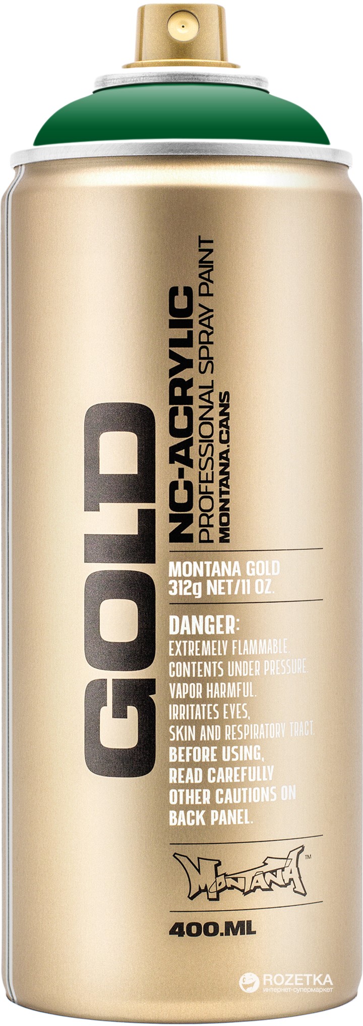 

Акриловая краска-спрей Montana Gold S6020 Темно-зеленый шок 400 мл (Green Dark) (4048500285745)
