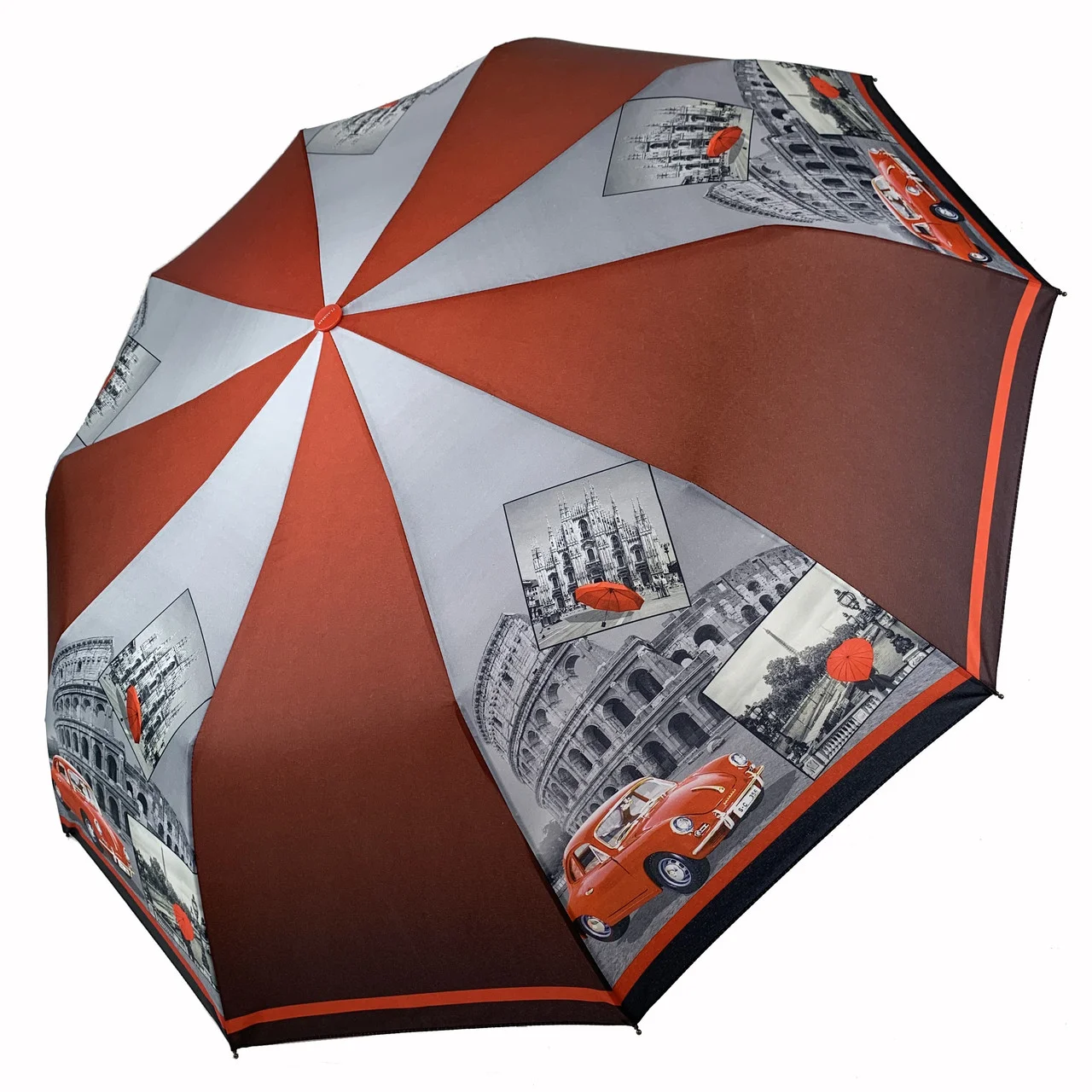 

Зонт женский складной Night City Flagman Автомат Dark Bordo