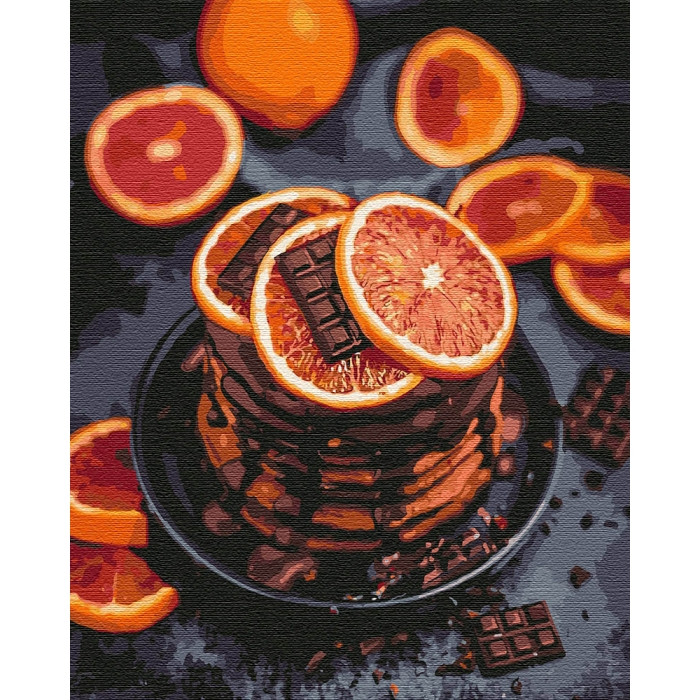 

Картина по номерам. "Апельсиново-шоколадное наслаждение" 40*50см KHO5593 396283