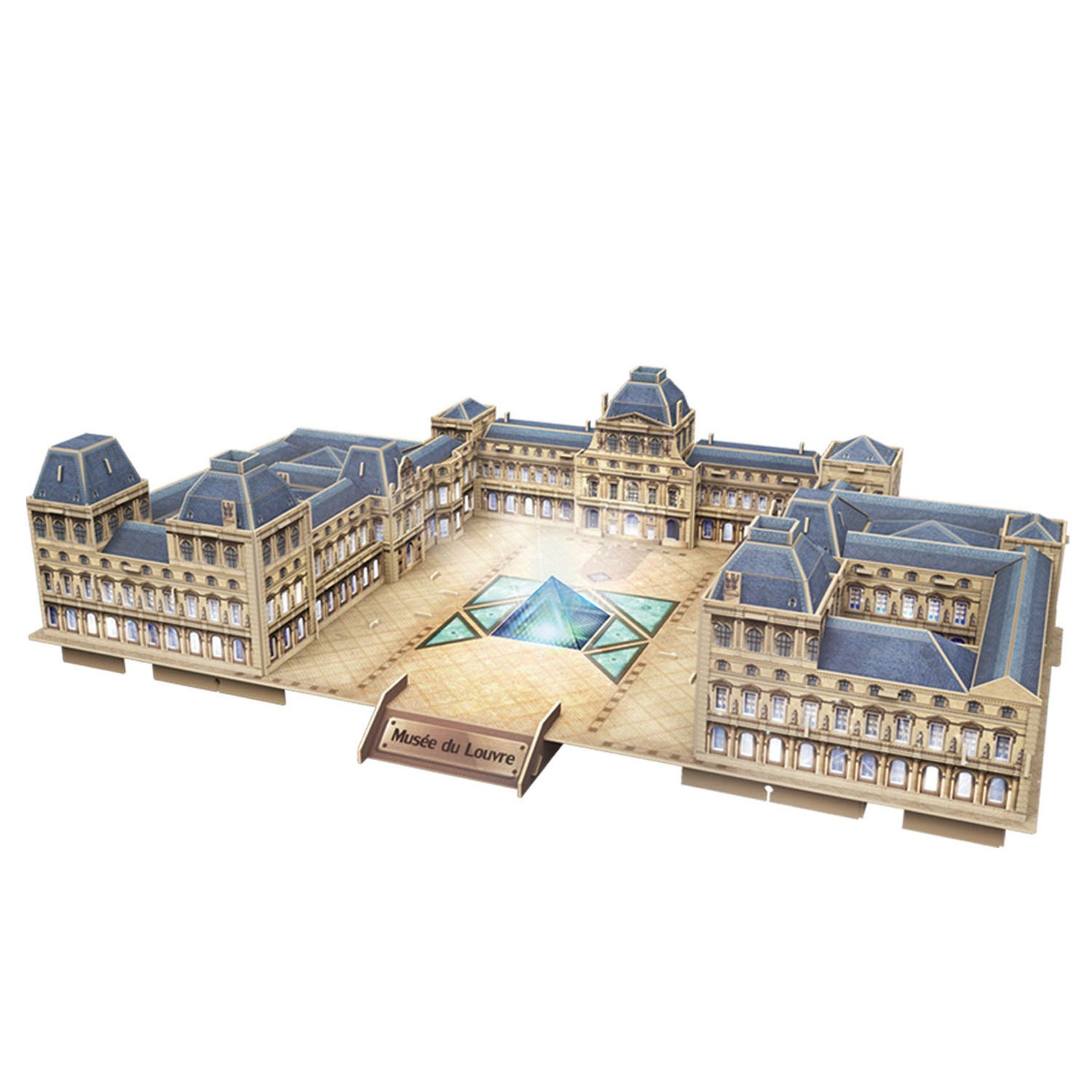 

Пазл 3D CubicFun Дворец Лувр с подсветкой (L517H) 137 эл