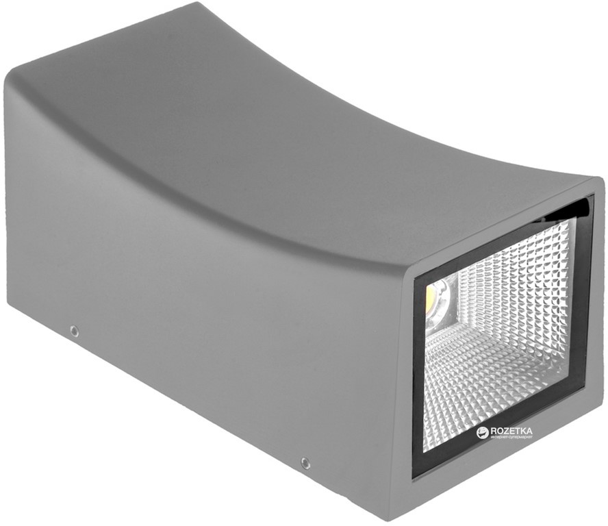 

Уличная подсветка фасадов Brille AL-233/2х5W NW COB LED IP65 GY (34-195)