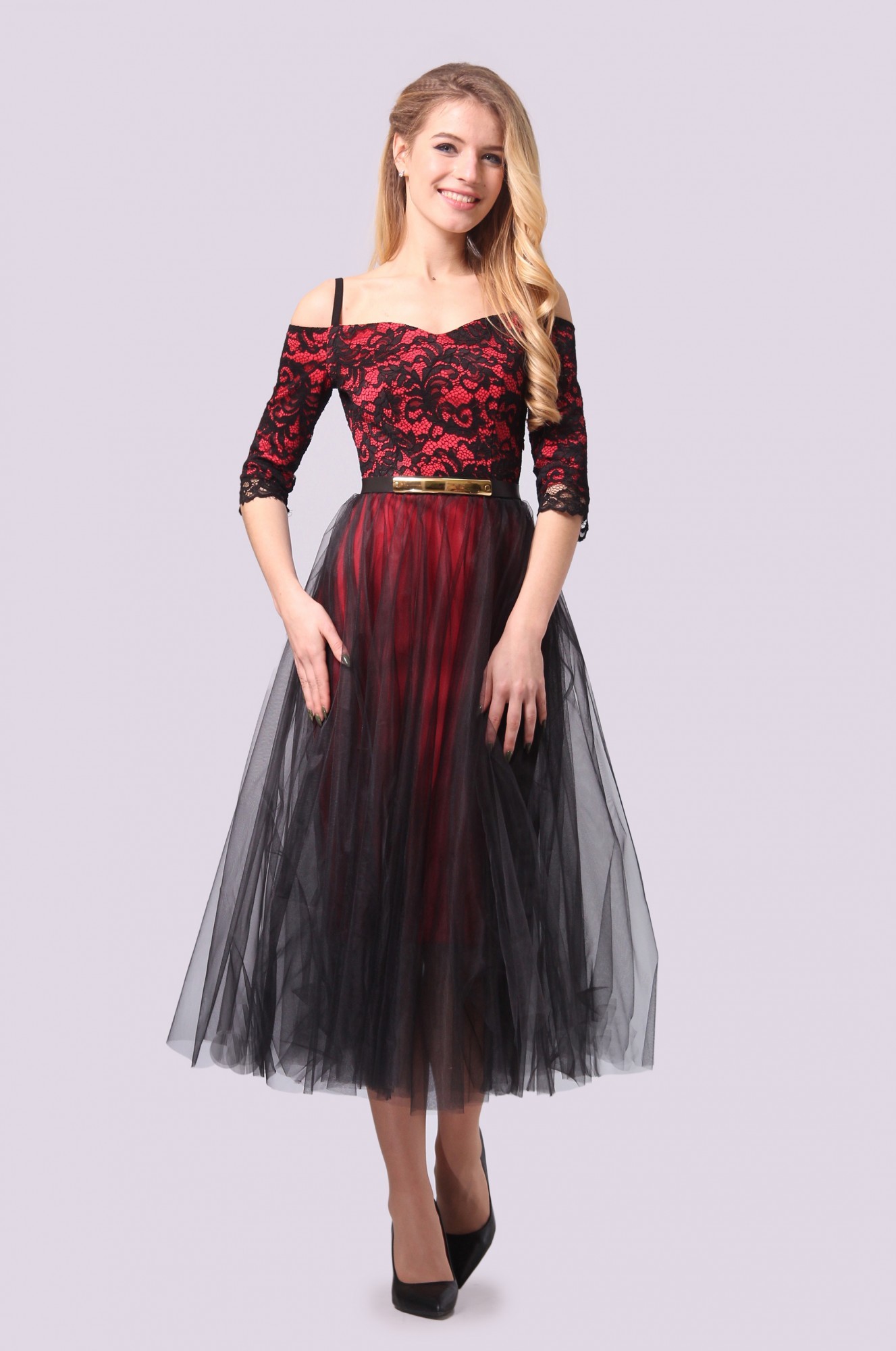 

Женское платье Agata Webers, Рим фуксия + чёрный XXS