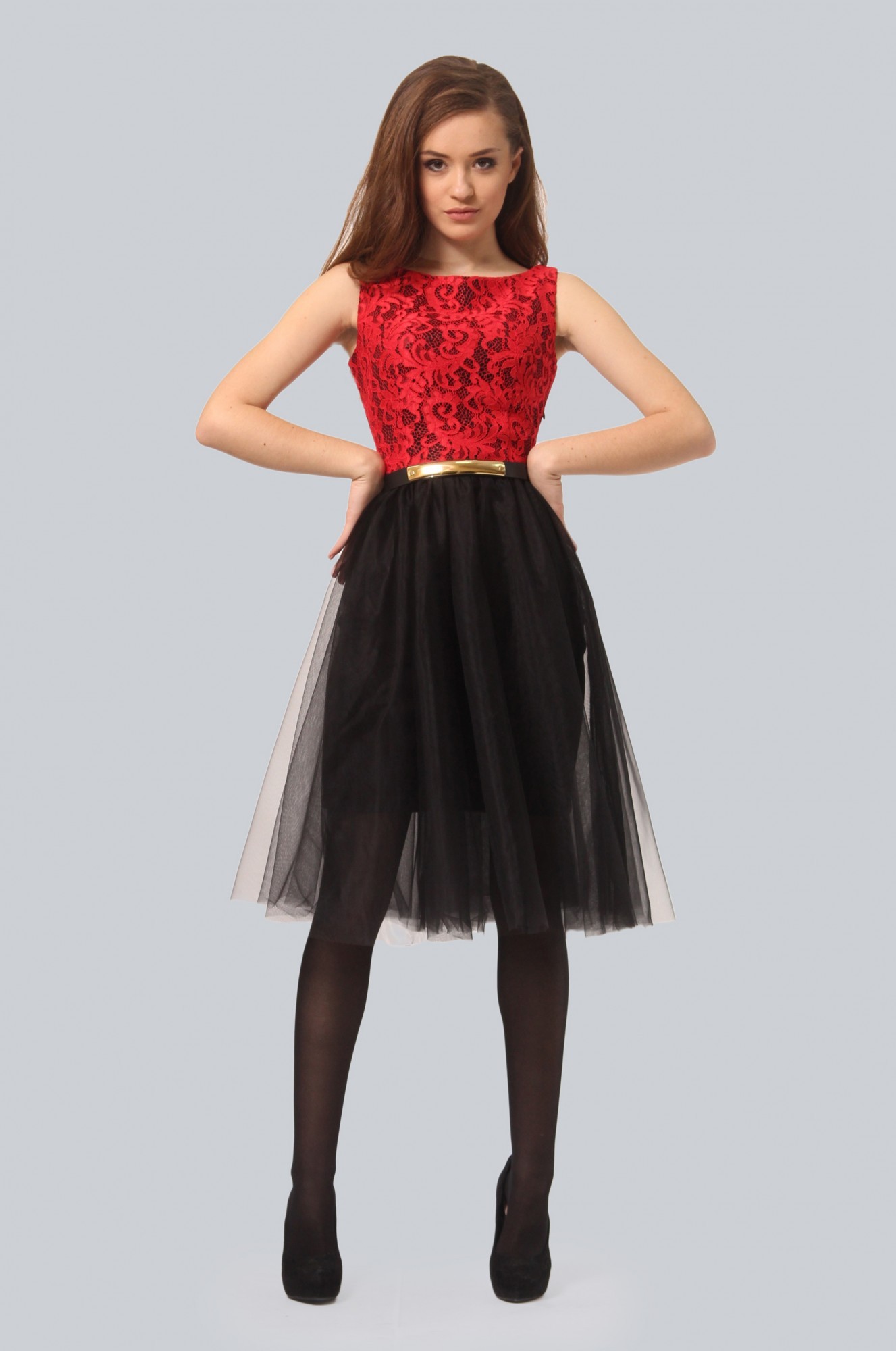 

Женское платье Agata Webers, Тегеран черный + красный XL