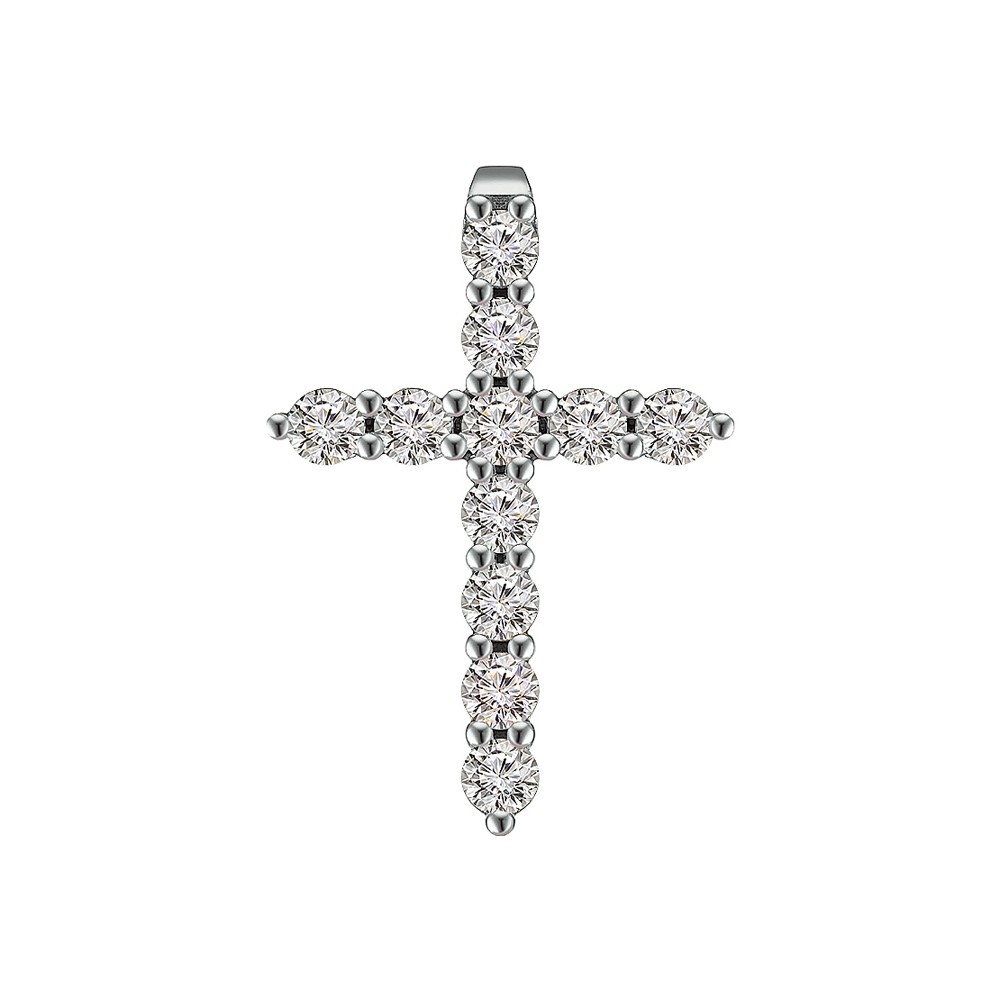 

Золотой крестик с бриллиантами 1,48ct, d/3.3 мм Congress Diamond (Т 3.3-2)