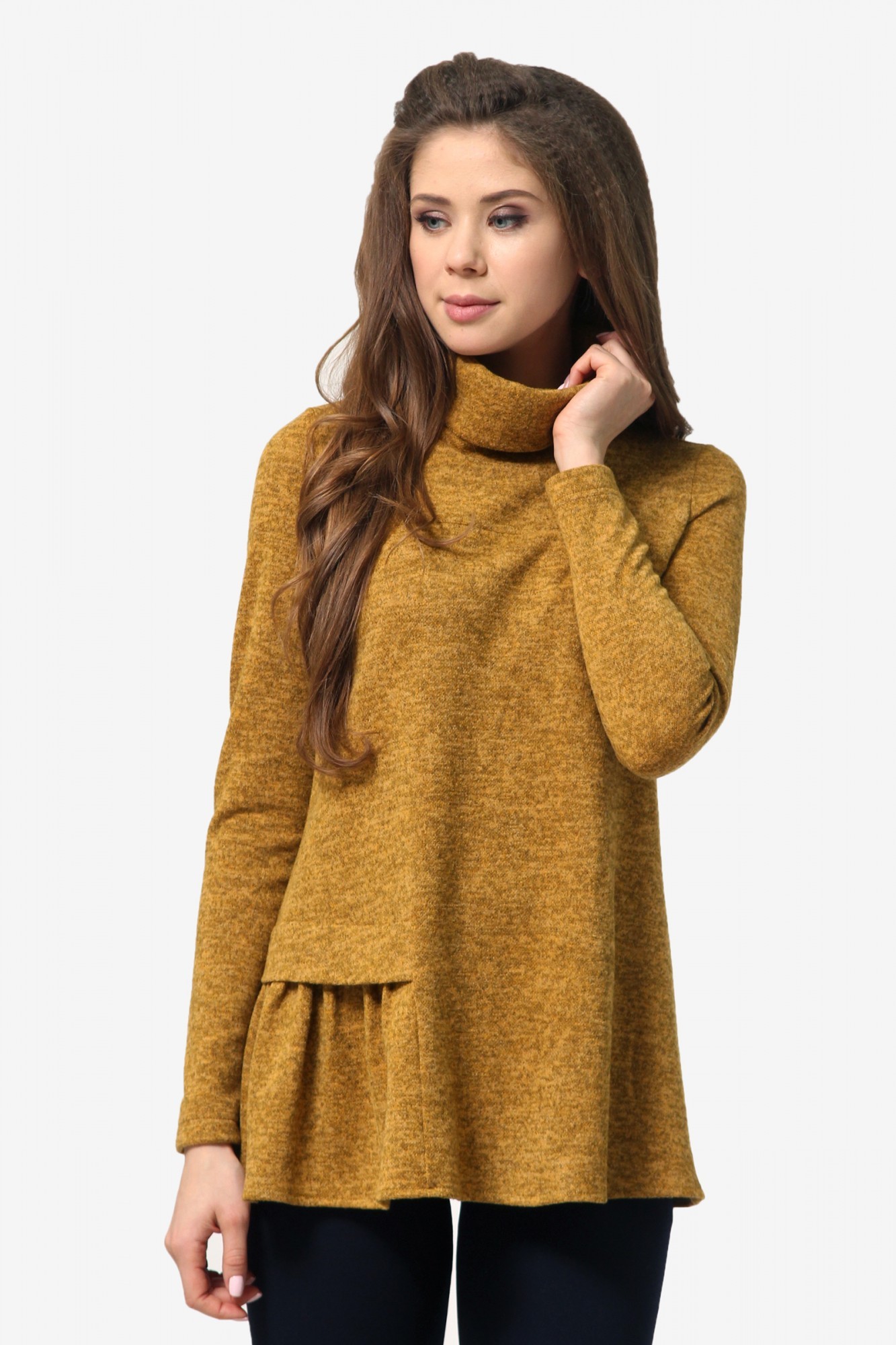 

Женская туника Agata Webers, Рига горчица 3XL