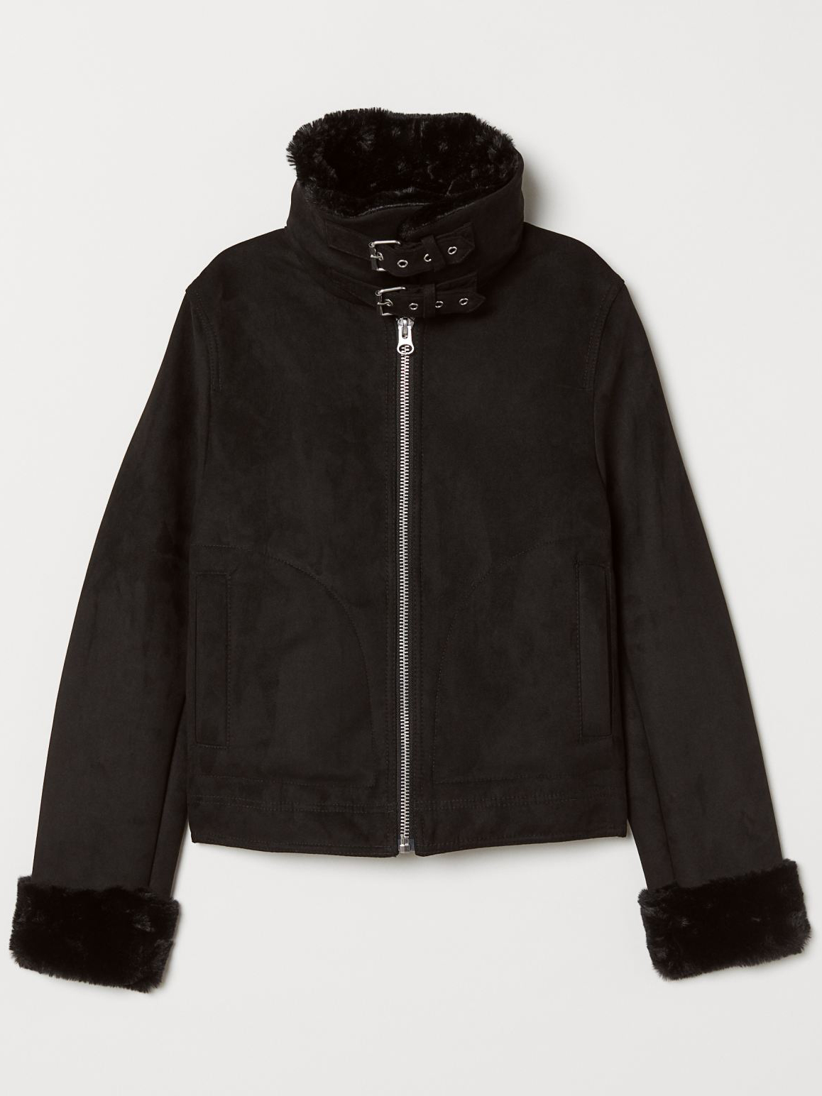 

Дубленка H&M 0527687-8 38 Черная