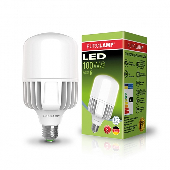 

Лампа светодиодная EUROLAMP сверхмощная 100W E40 6500K (LED-HP-100406)