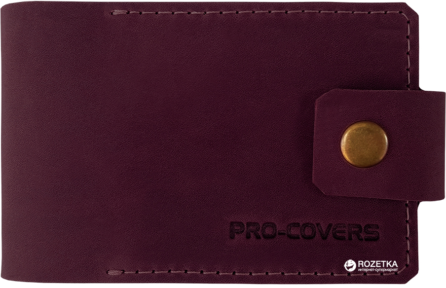 Акция на Картхолдер Pro-Covers PC04080059 Бордовый (2504080059005) от Rozetka UA