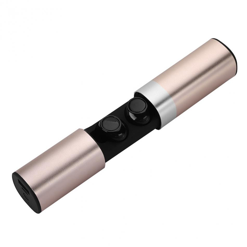 

Беспроводные bluetooth наушники HBQ S2 Power Bank 1200 mah Gold (ut983746)