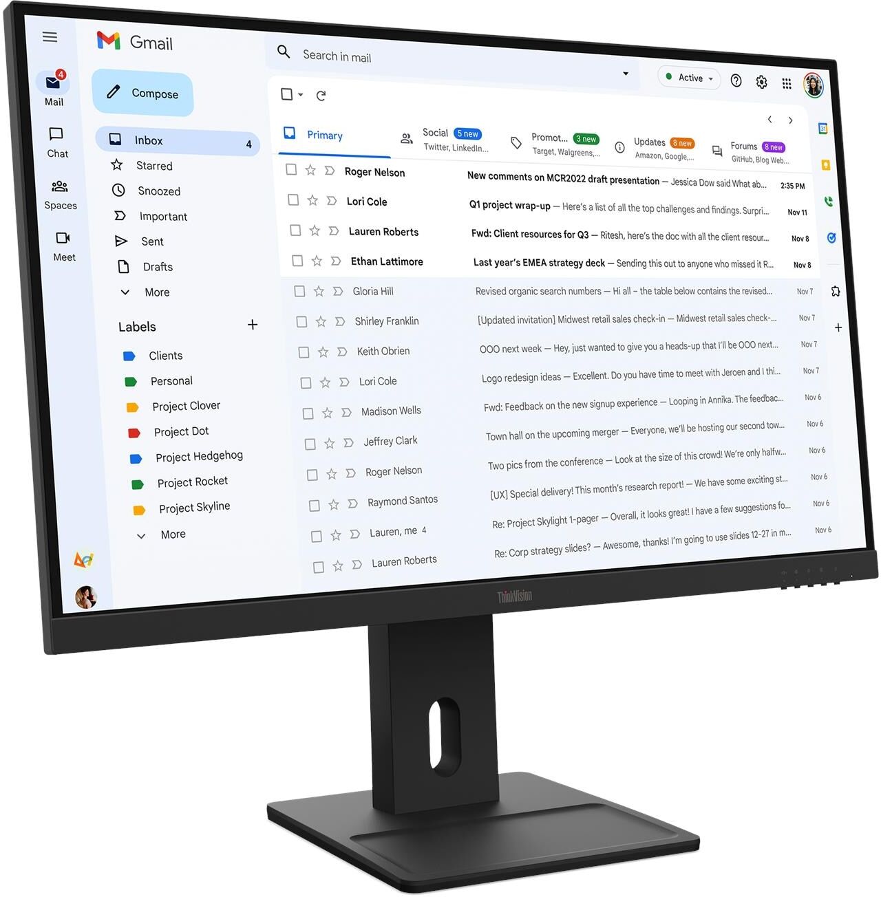 фото Монитор Lenovo ThinkVision E27-40 (64BCMAT4EU)