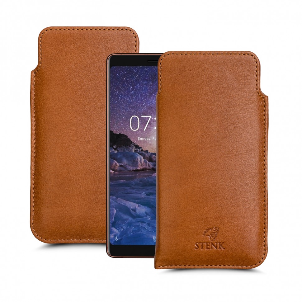 

Футляр Stenk Elegance для Nokia 7 Plus Camel