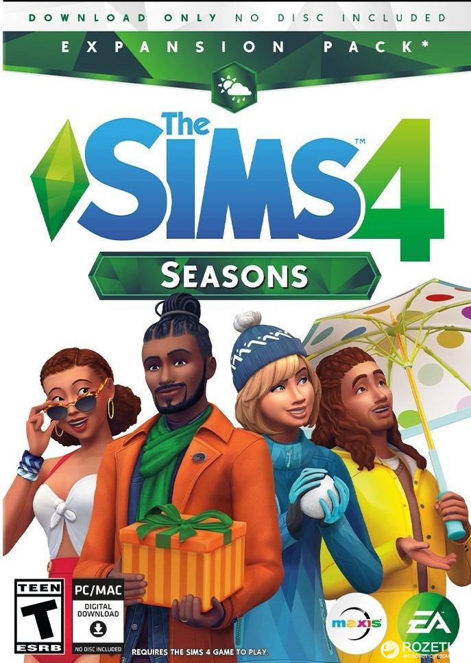 

The Sims 4: Времена года. DLC (дополнение) для ПК (PC-KEY, русская версия, электронный ключ в конверте)