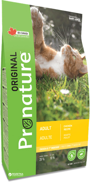 

Сухой корм для взрослых котов Pronature Original Cat Chiсken со вкусом курицы 2.27 кг