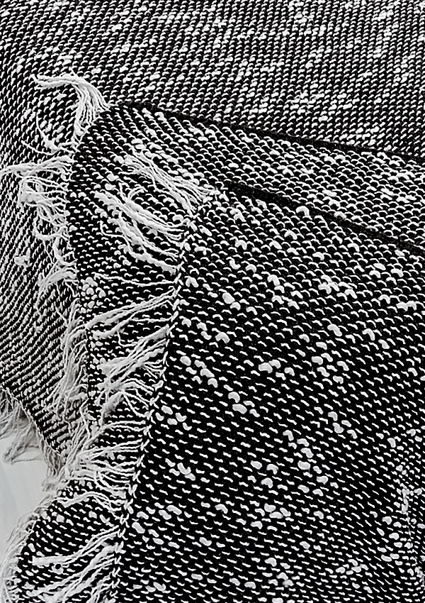 

Плед вязаный с бахромой Erem Textile 220х240 см темно-серый