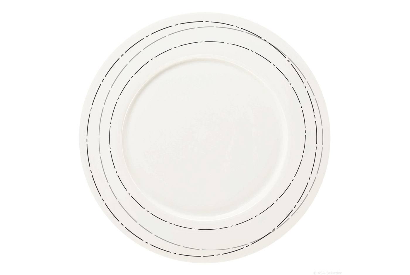

Тарелка ASA A table Argent с ободком 22 см 19592013