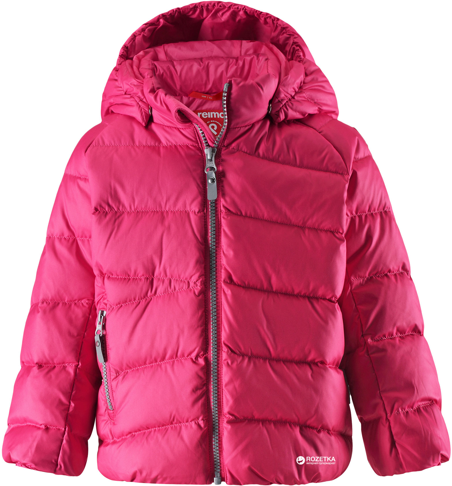 Акція на Дитяча зимова термо куртка для дівчинки Reima 511271-4590 86 см Рожева від Rozetka