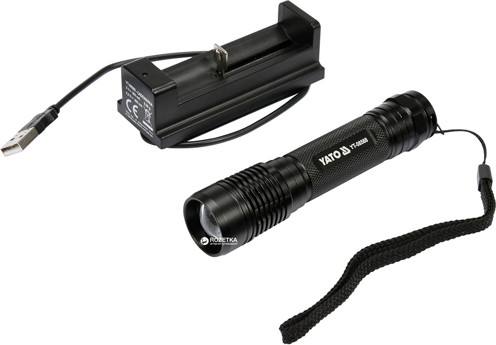 

Фонарь светодиодный аккумуляторный YATO XPG3 CREE (YT-08568)