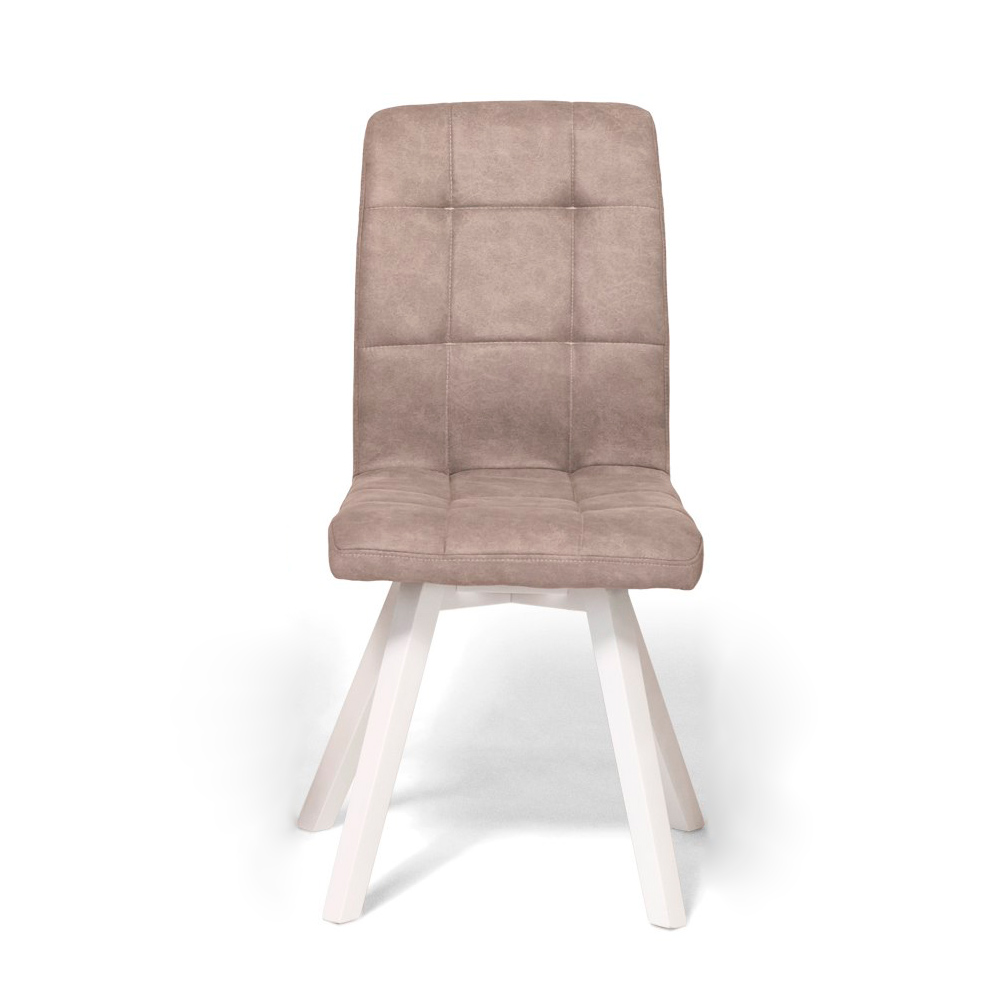 

Стул для кухни, кафе, бара, ресторана Найс дерево белый/ткань Амели бежевый Pavlyk