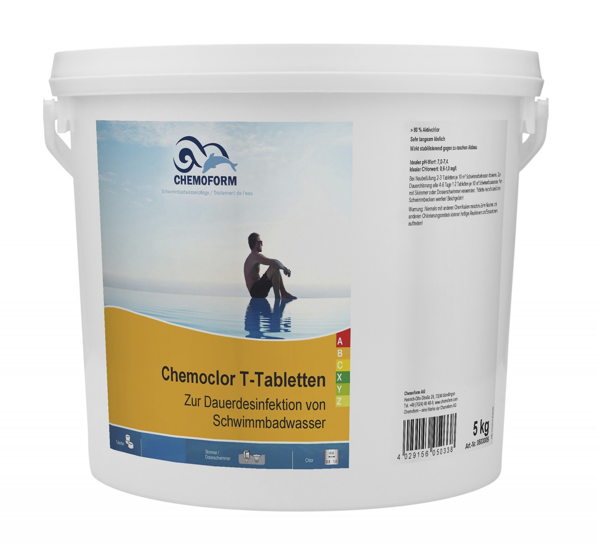

Быстрый хлор Chemoform Т-быстрорастворимые таблетки 20 гр, 10 кг (трихлор)