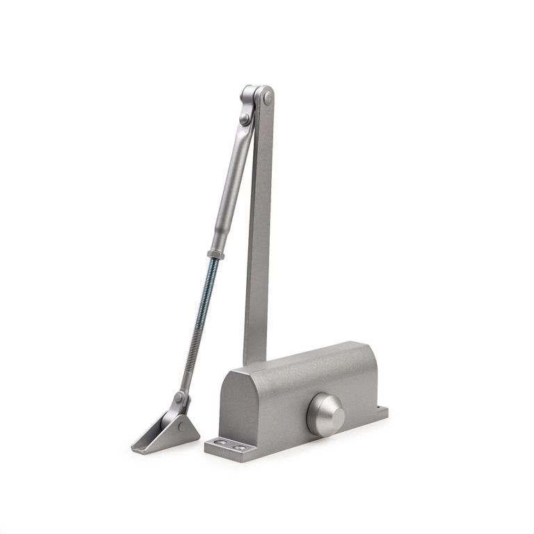 

Доводчик Дверной En3 40-60 Кг Серый Silver С Фиксацией 120С Siba Sb-1004S Silver N