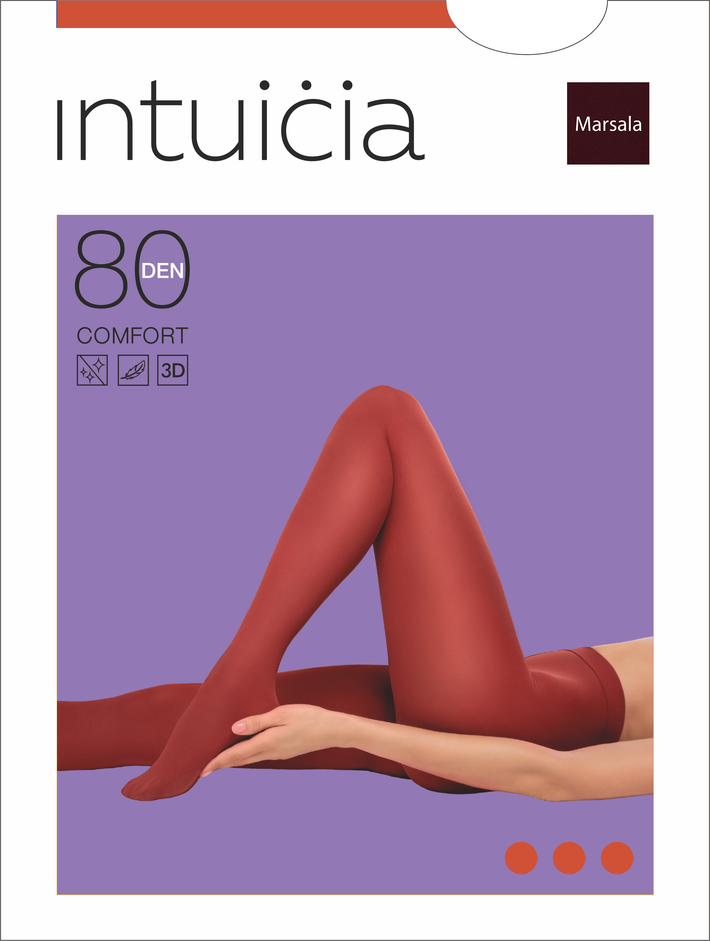 

Колготки Intuicia Comfort Premium 80 Den 3 р Marsala