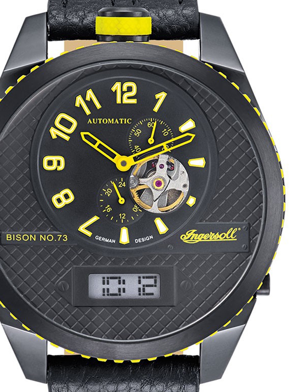 

Часы Ingersoll IN1716BBKY Automatik Herren 55mm 10ATM