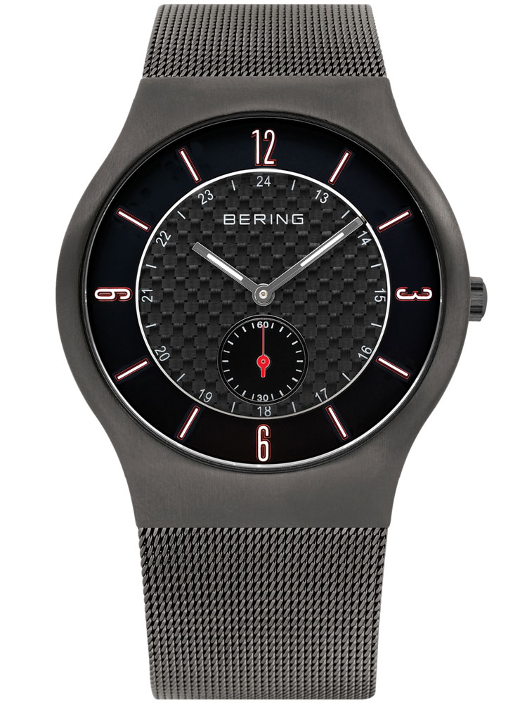 

Часы Bering Classic 11940-377 Herrenuhr grau carbon 40 mm