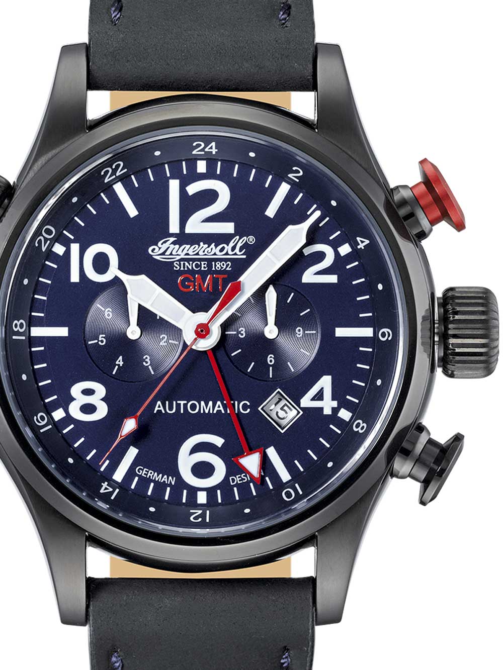 

Часы Ingersoll IN3218BBL Herren Lawrence Automatik 46mm 5ATM