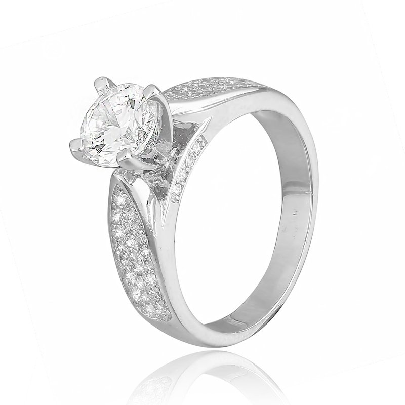 

Серебряное кольцо Silvex925 с фианитом 19.3 мм модели К2Ф/232-О