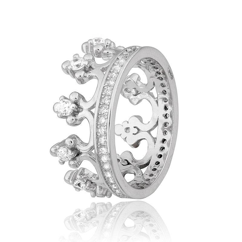 

Серебряное кольцо Silvex925 с фианитом 18.4 мм модели КК2Ф/910-Л