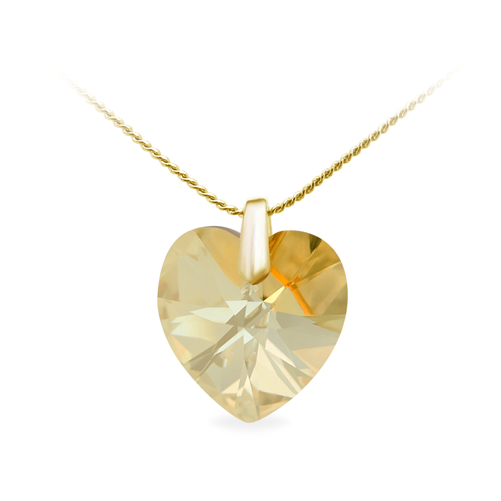 

Кулон c цепочкой KOBI Heart со Swarovski 18 мм модели 7430-9241-35