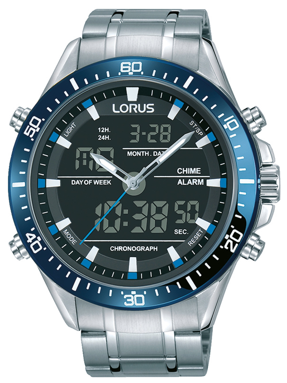 

Часы Lorus RW633AX9 Chronograph 46mm 10ATM