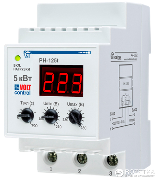 

Реле напряжения VOLT CONTROL РН-125Т
