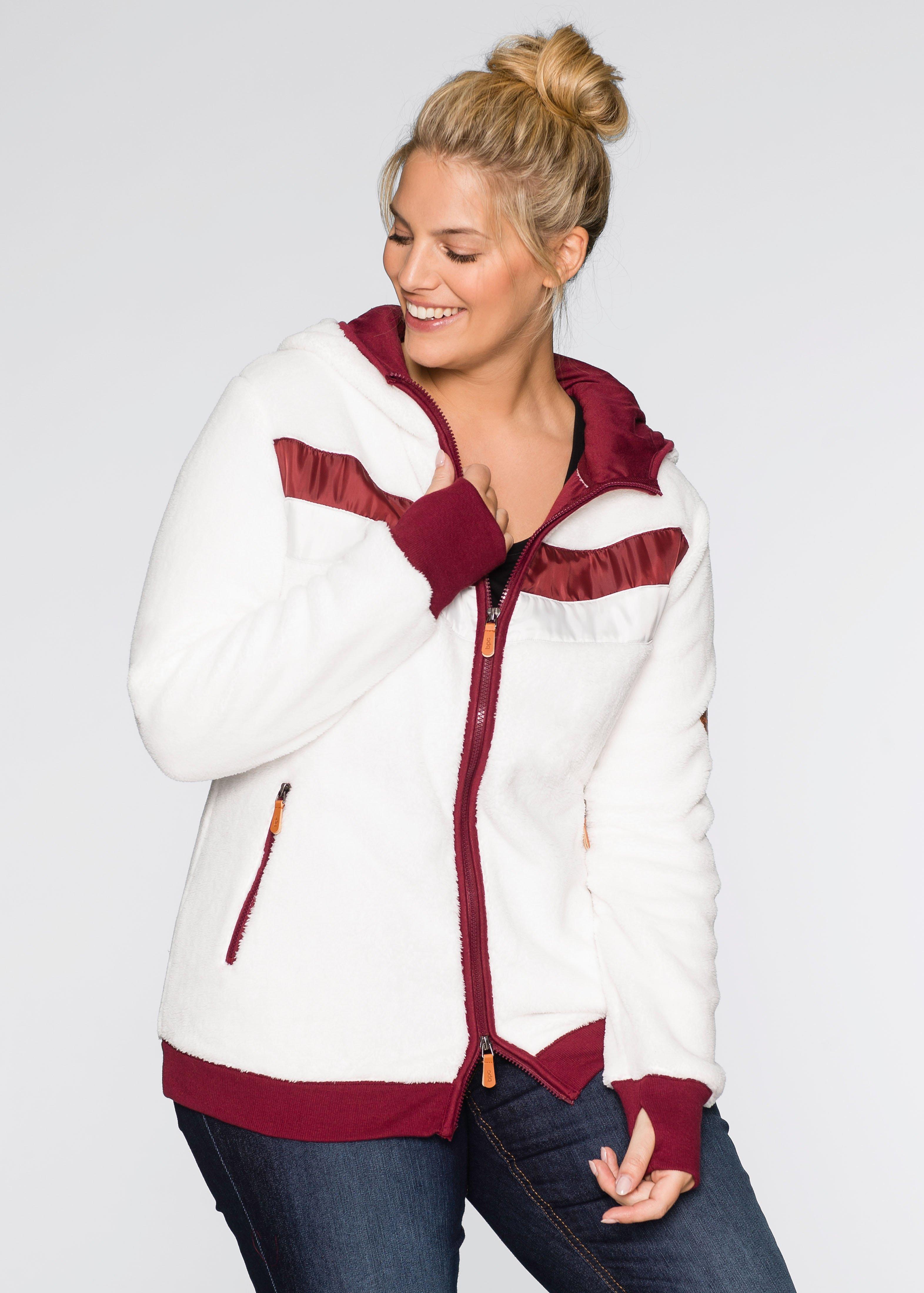 

Женская толстовка с капюшоном Sheego 48/50 белый