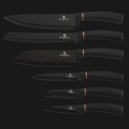 

Набор ножей 6 предметов Berlinger Haus Black rose BH-2337