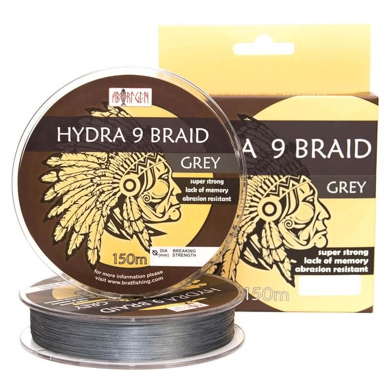 

Шнур BratFishing Aborigen Hydra 9 Braid 150м 0.05мм серый (30/02-027-005)