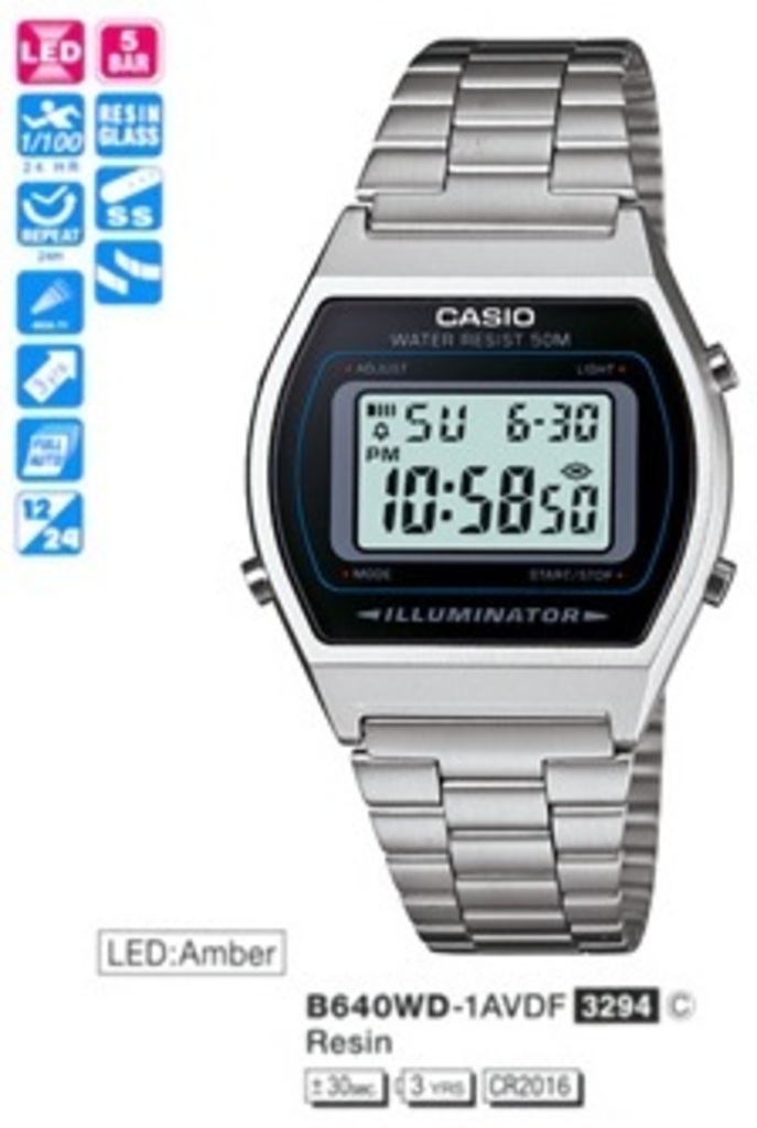 

Мужские часы Casio B640WD-1AVEF