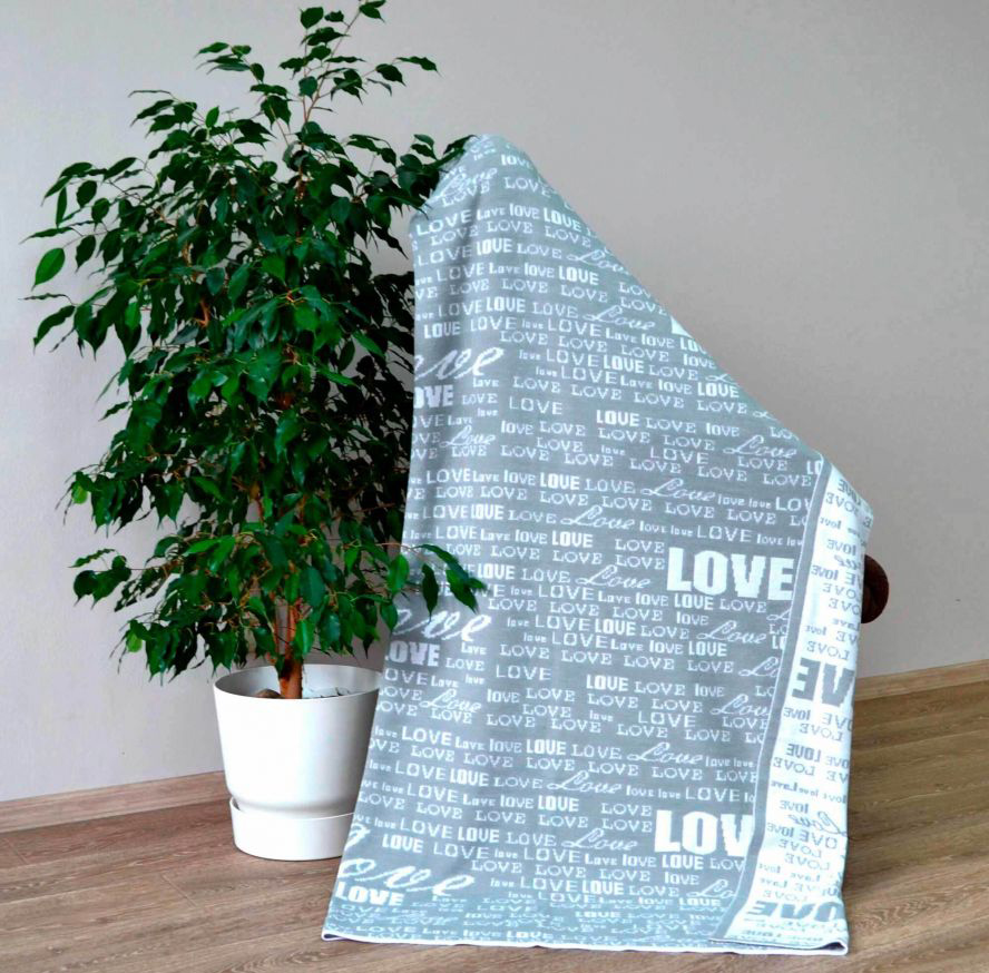 

Плед Прованс Little Love Серый 90х130