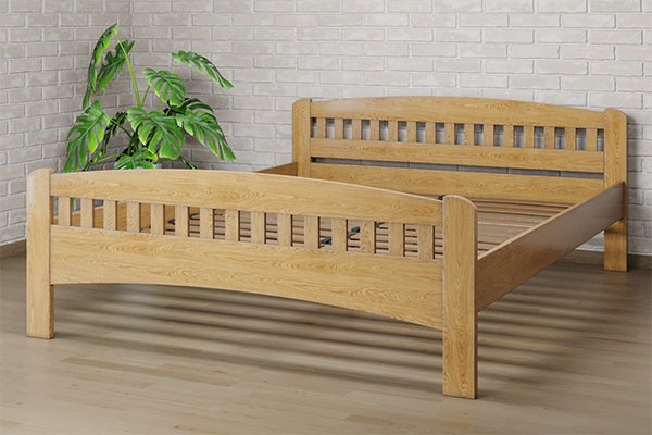 

Ліжко Camelia Розалія 120х200 Натуральний Бук Лак